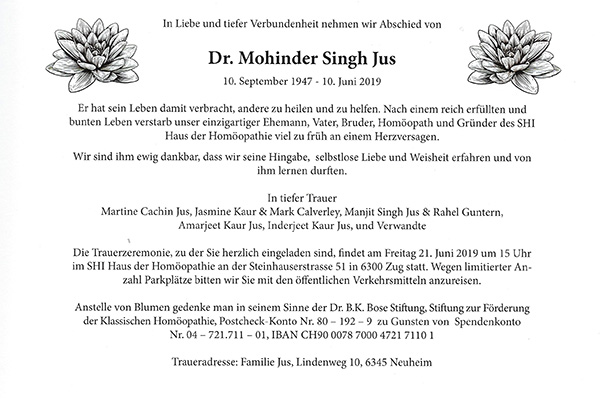 Mohinder Singh Jus